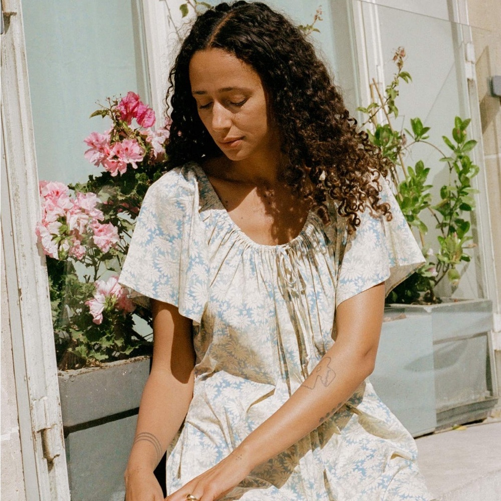 Christy Dawn Ambre dress in sky chamomile